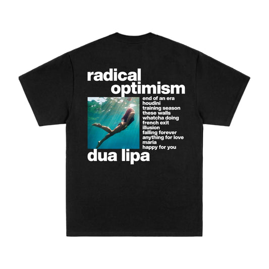 Dua Lipa Tour Merch - Breast Logo Black Tee